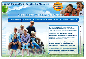Diseño web Clínica Salud Dental