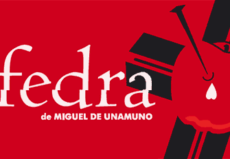 Cartel publicidad de la obra de teatro Fedra